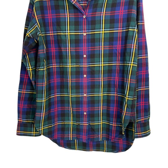 Lauren Ralph Lauren Womens Plaid Button-Down Shirt Multicolor Long Sleeve Size S - Picture 3 of 9